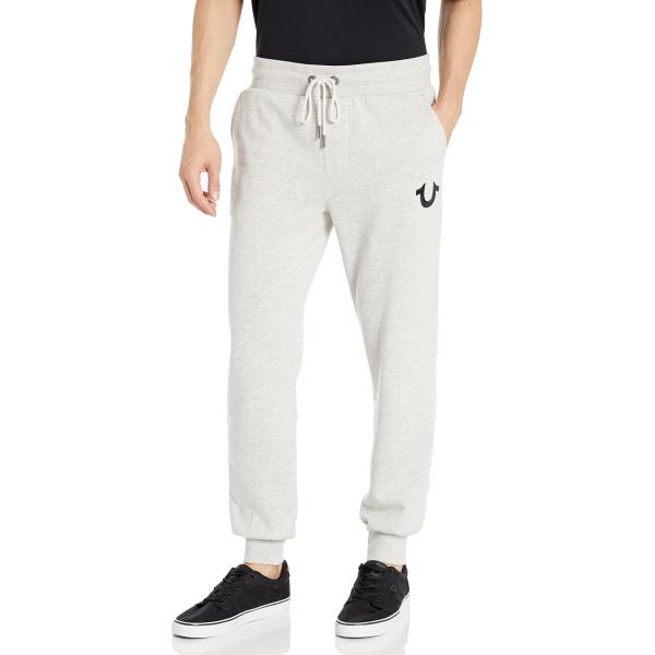 【並行輸入品】True Religion メンズ メタリック 蹄鉄 ジョガー, 杢オートミール, 3...