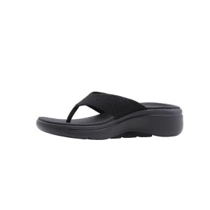 【並行輸入品】Skechers (スケッチャーズ) レディース ビーチサンダル, ブラックテキスタイル。, 9 Skechers Women's
