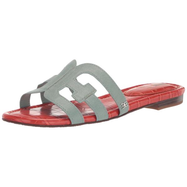 【並行輸入品】Sam Edelman レディース ベイフラットサンダル, タイドブルー/オレンジポピ...