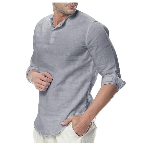【並行輸入品】Ymosrh Men Button Down Shirt, Long Sleeve S...