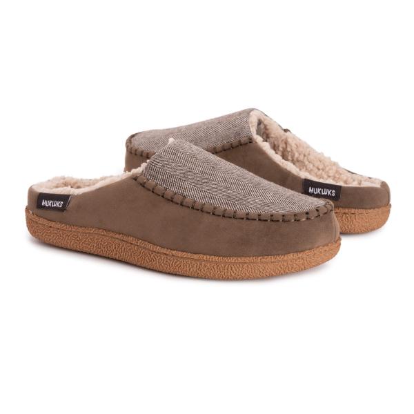 【並行輸入品】MUK LUKS メンズ Staughton Clog スリッパ, トープ, 12 M...