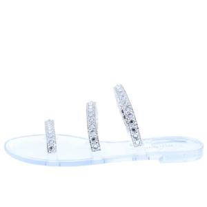 【並行輸入品】Wild Diva レディース ジェリー フリップフロップ ラインストーン スリッパ サンダル, クリア J235, 10 Wil