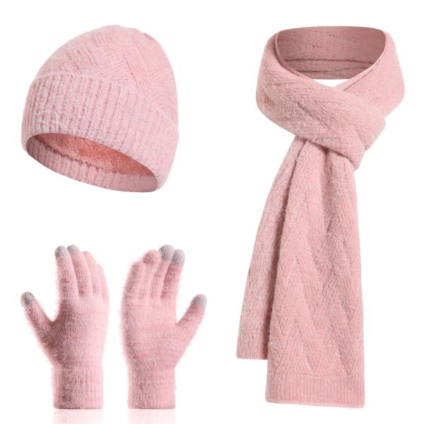 【並行輸入品】ecodudo Women Winter Beanie Hat Scarf Set T...