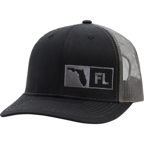 【並行輸入品】Trucker Hat   Florida (Black/Graphite), One...