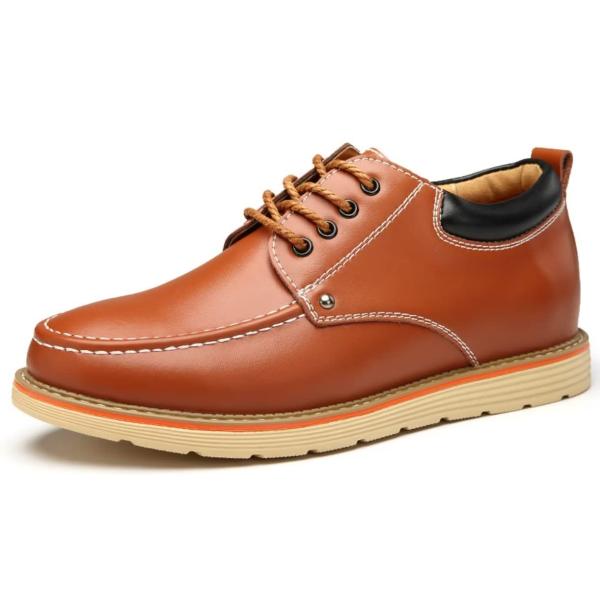 【並行輸入品】Men's 2.36'' Lace up Leather Elevator Shoes...