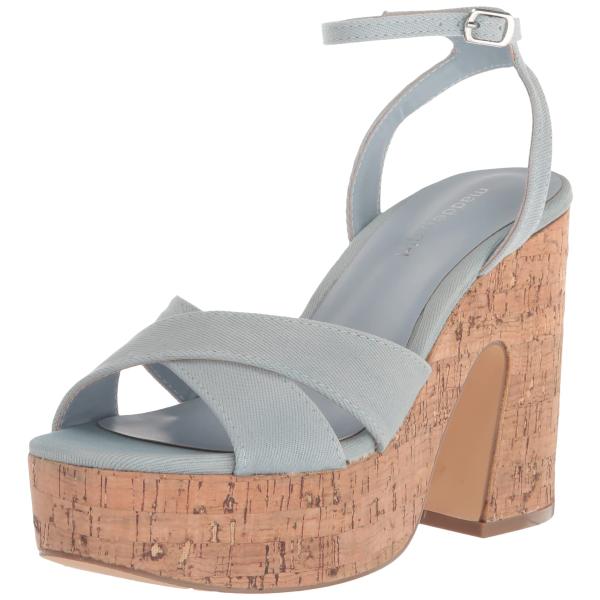 【並行輸入品】Madden Girl レディース Riio ヒールサンダル, デニム, 7.5 Ma...