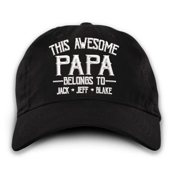 【並行輸入品】Personalized This Awesome Papa Belongs to a...