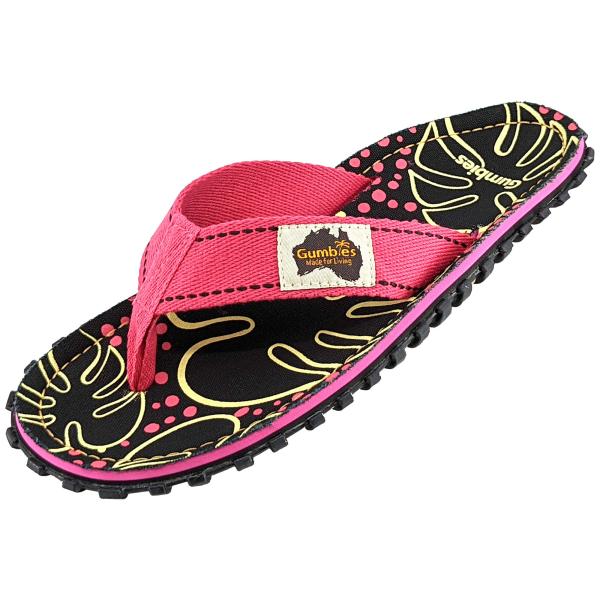 【並行輸入品】Gumbies Islander Flip Flop   Tropical Black...
