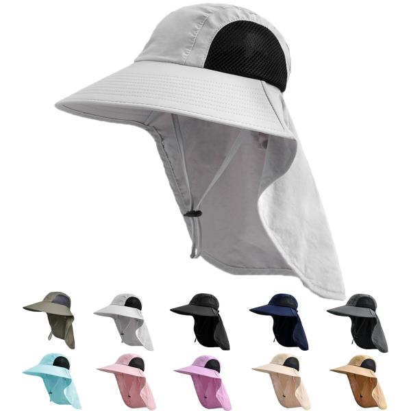 【並行輸入品】Sun Hat for Men Women with Neck Flap,UPF 50...