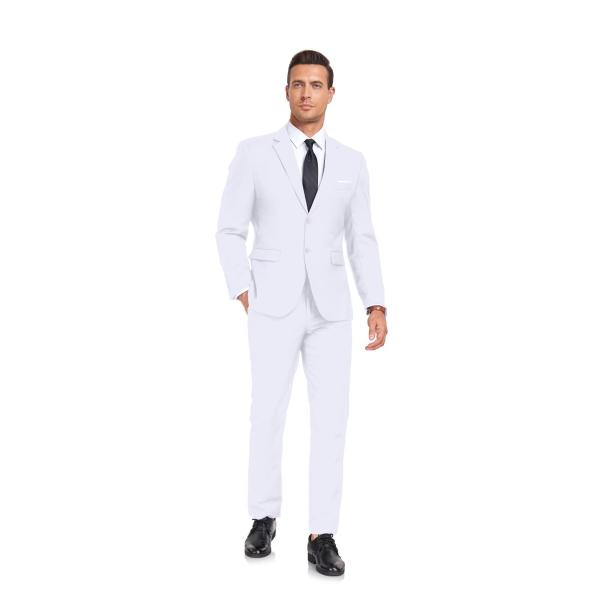 【並行輸入品】Men's Suit Slim Fit 2 Piece Single Breasted...