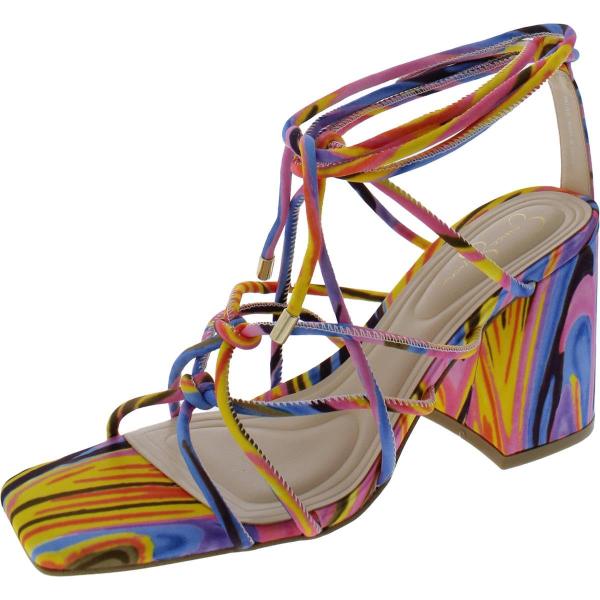 【並行輸入品】Jessica Simpson レディース Ozias レースアップサンダル ヒール,...