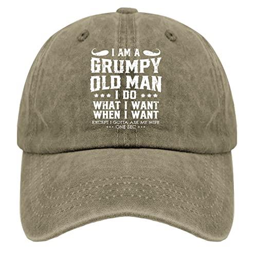 【並行輸入品】Dad Hats I Am a Grumpy Old Man I Do What I ...