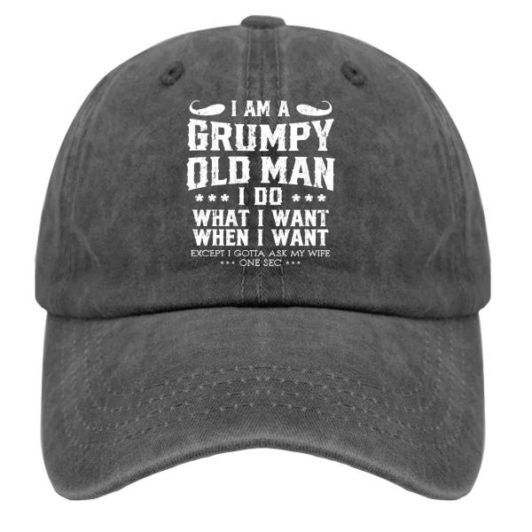 【並行輸入品】Dad Hats I Am a Grumpy Old Man I Do What I ...