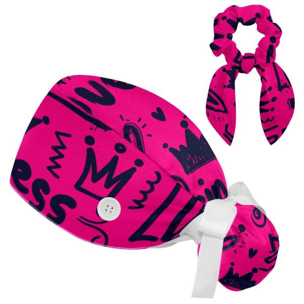 【並行輸入品】Princess Rose Red Love Scrub Caps Surgical ...