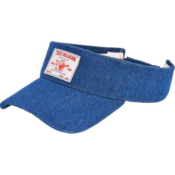 【並行輸入品】True Religion Hat, Cotton Denim Sun Visor C...