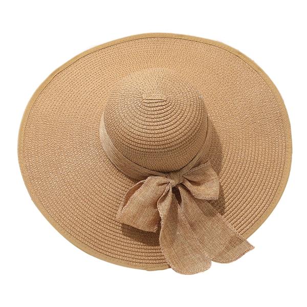 【並行輸入品】UPF 50+ Women&apos;s Straw Hat Wide Brim Sun Hat...
