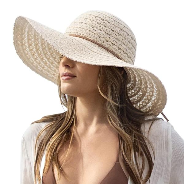 【並行輸入品】Womens Sun Hat, Floppy Beach Summer Hats wi...