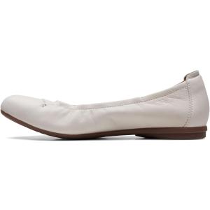 【並行輸入品】Clarks レディース Rena HopBallet フラット, ホワイトレザー, ...