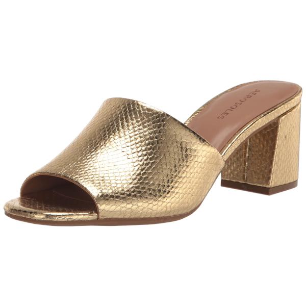 【並行輸入品】Aerosoles レディース Entree ヒールサンダル、ゴールドスネークエンボス...