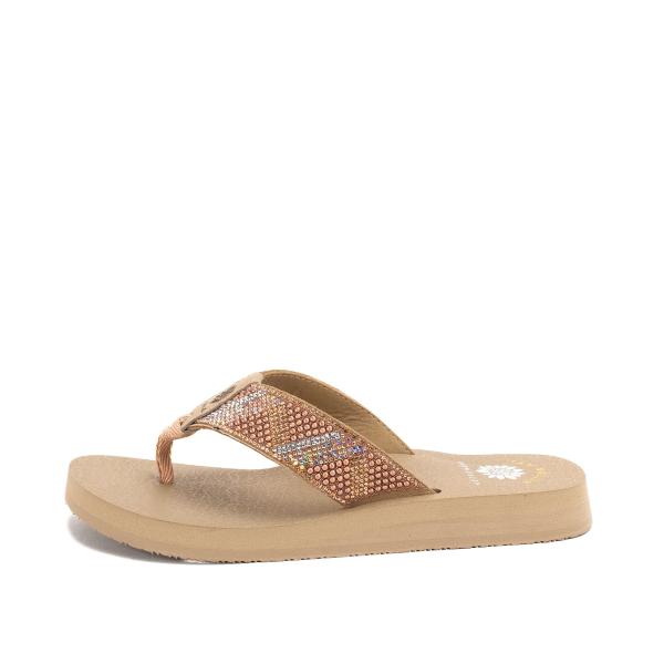 【並行輸入品】Yellow Box レディース ノア ビーチサンダル, トープ, 24.5 Yell...