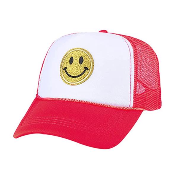 【並行輸入品】Lin Su Fashion Smile Face Sequins Baseball ...