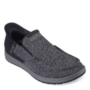【並行輸入品】Skechers メンズ Melson Bentin ハンズフリー スリップイン モカシン, ブラック, 24 Skechers