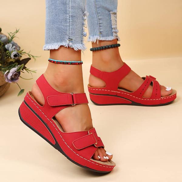 【並行輸入品】DOIX Wedge Sandals for Women with Arch Supp...
