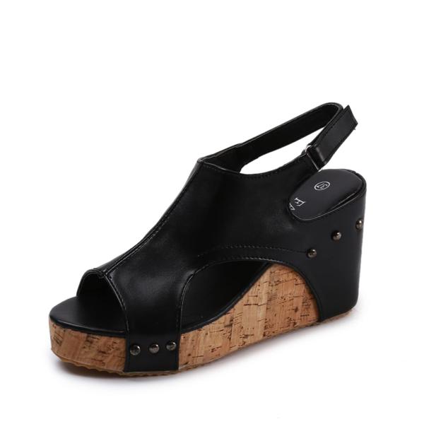 【並行輸入品】Ladmiple Womens Wedges Closed Toe Women's P...