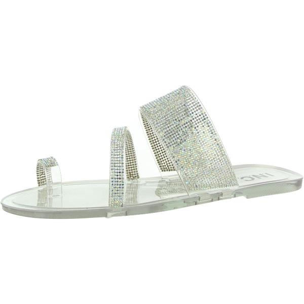 【並行輸入品】INC Womens Gianolo Embellished Toe Loop Fla...