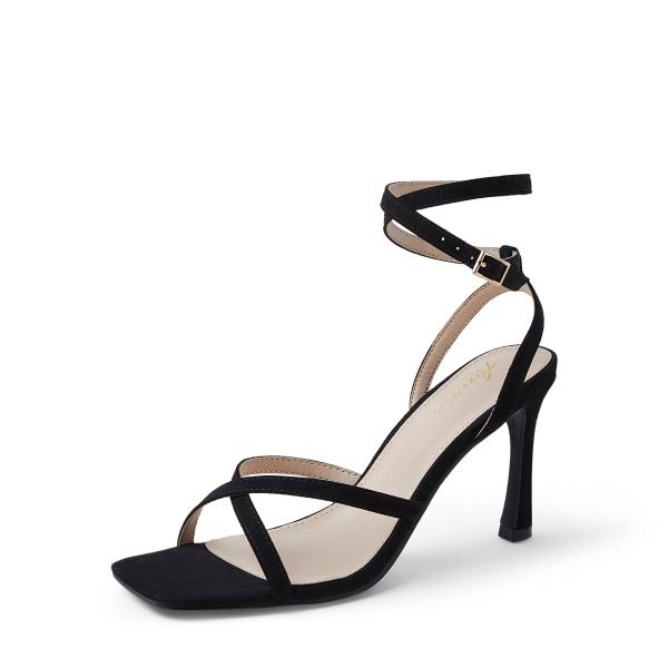 【並行輸入品】Arromic ハイスティレットヒールサンダル レディース ストラップスクエアトゥヒー...