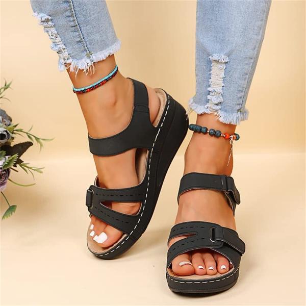 【並行輸入品】ISZI Wedge Sandals for Women Summer Premium...