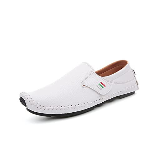 【並行輸入品】Men's Leather Square Toe Soft Sole Loafers ...