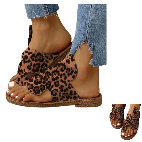 【並行輸入品】Women's Twist Knot Flat Toe Loop Sandals, C...