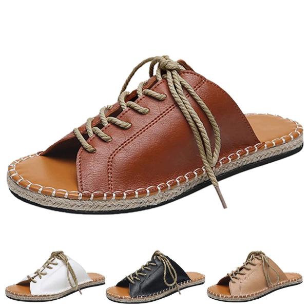 【並行輸入品】Crepuscute Women's Leather Twine Handmade F...