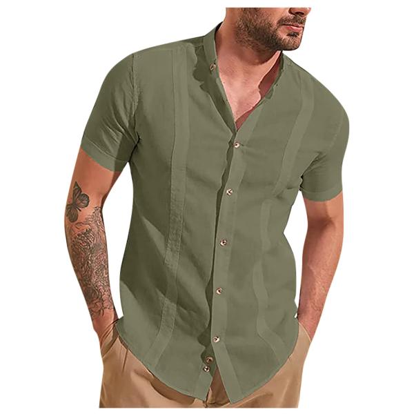 【並行輸入品】Ymosrh Men's Casual Button Down Shirts, Bus...