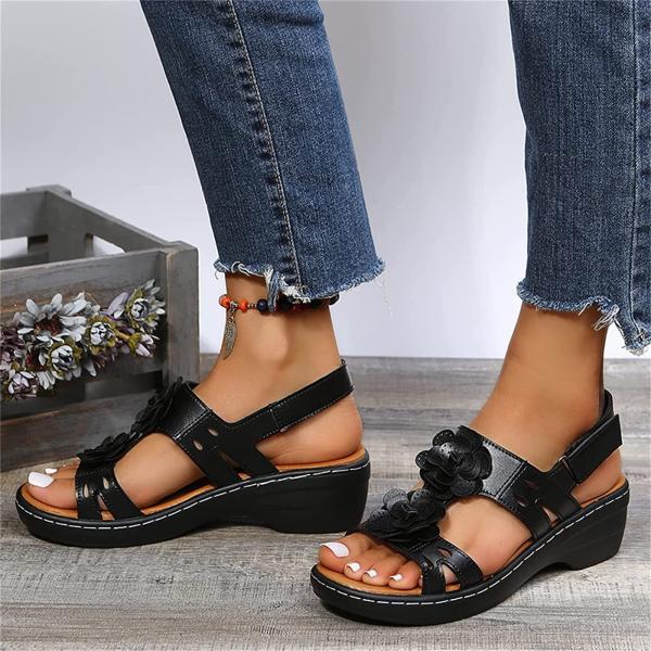 【並行輸入品】ISZI Wedge Sandals for Women Summer with Ho...