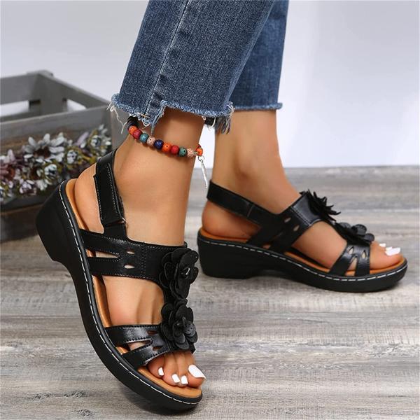 【並行輸入品】ISZI Womens Wedge Flip Flops Sandals with A...