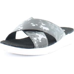 【並行輸入品】Ryka レディース Malin フラット スリップオン スライドサンダル, ブラック, 24.5 Ryka Womens Mal
