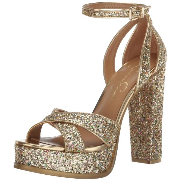 【並行輸入品】Jessica Simpson レディース Gavynne アンクルストラップ プラッ...