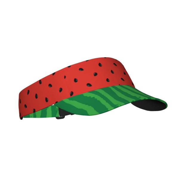 【並行輸入品】Funny Watermelon Print Visor Cap Sun Hat fo...
