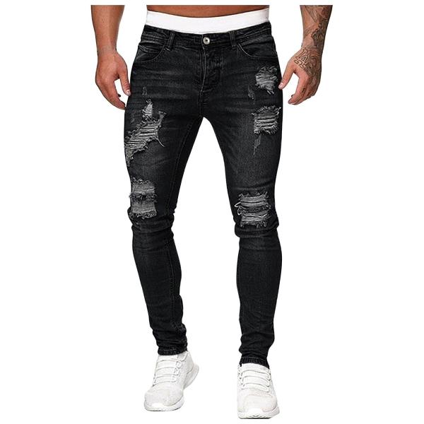 【並行輸入品】ZWRXW Mens Ripped Jeans Slim Fit Skinny Str...