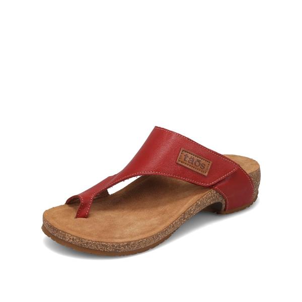 【並行輸入品】Taos レディース ループサンダル, レッド, 8.5 9 Taos Footwea...