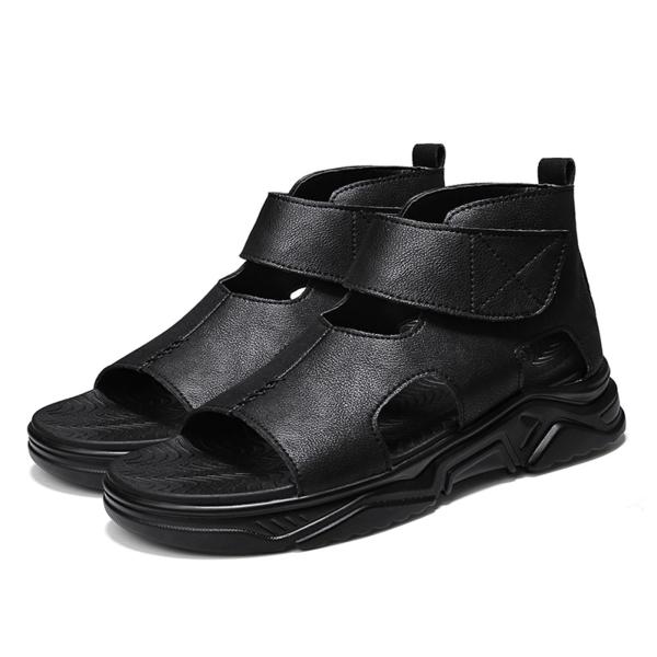 【並行輸入品】Crepuscute Men's Leather Platform Gladiator...