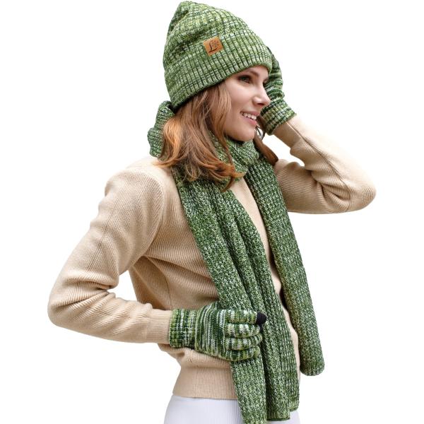 【並行輸入品】Womens Winter Knit Warm Hat Beanie Long Sca...