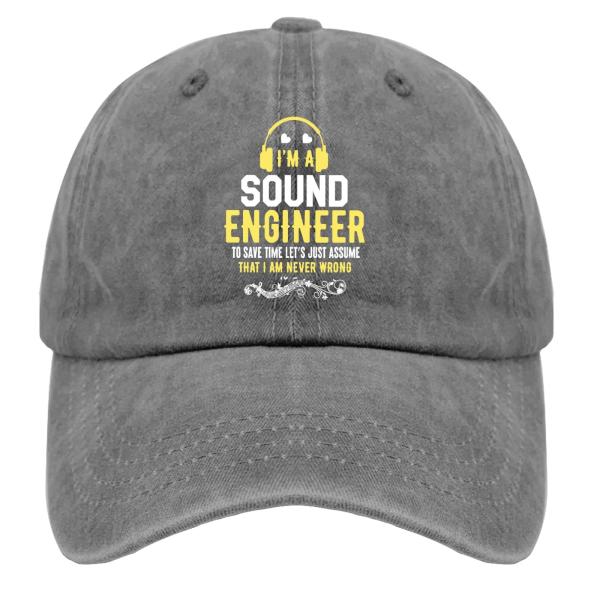 【並行輸入品】Quote Dad Hat I'm a Sound Engineer to Save ...