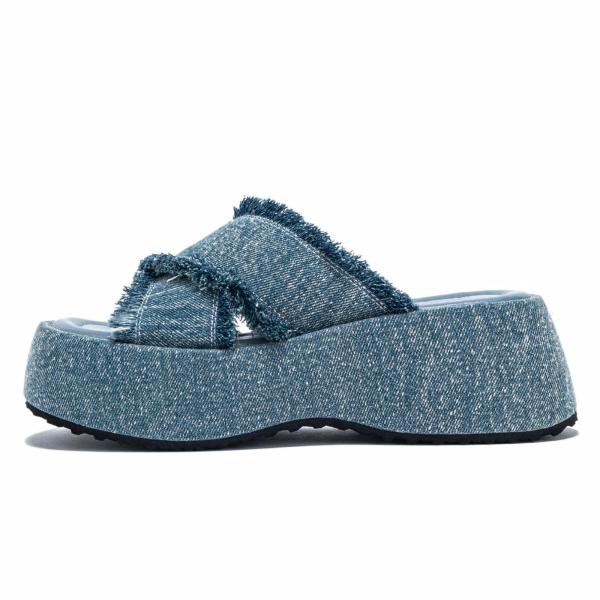 【並行輸入品】AMAZIDEAL Women's Denim Crossover Strap Pla...