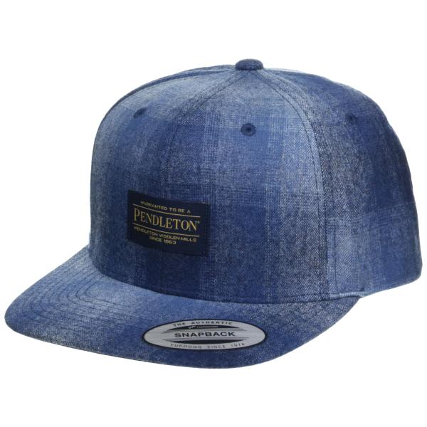 【並行輸入品】Pendleton Men's Logo Flat Brim Hat, Navy Mi...