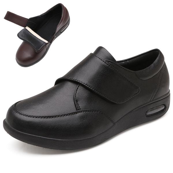 【並行輸入品】Diabetic Shoes for Elderly Men,Leather Extr...