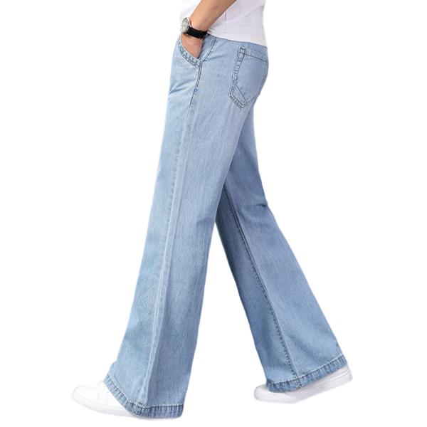 【並行輸入品】Men's Denim Boot Cut Pants Flared Flares St...