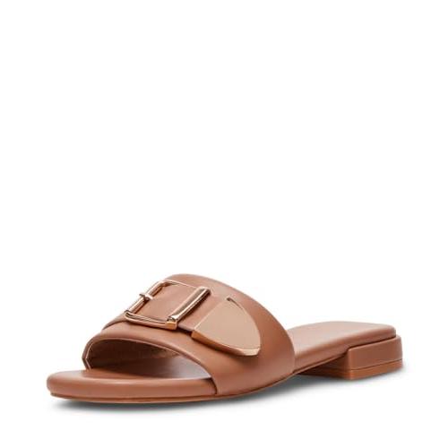 【並行輸入品】Madden Girl レディース Avaa フラットサンダル, ナチュラル, 24....